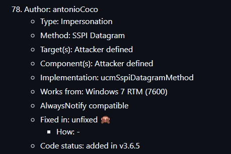 Bypassing UAC with SSPI Datagram Contexts